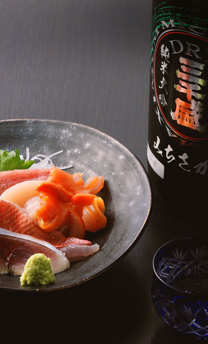 刺身と日本酒